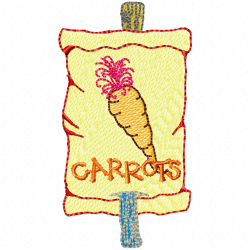 Carrot Embroidery Design 3 Carrot Embroidery Design 3